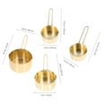thumbnail image 2 of unbranded 1 De Cucharas Y Tazas Medidoras De Acero Inoxidable Dorado Para Café Y, 2 of 6