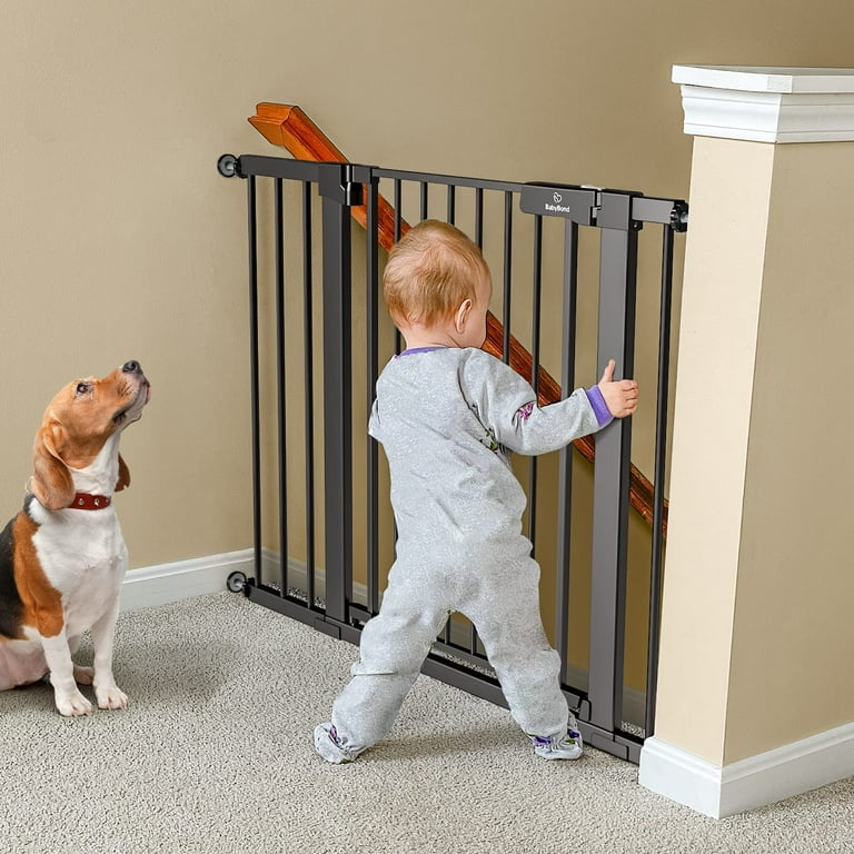 27 43 Extra Wide Safety Baby Gate for Stairs Doorways Pet gates for doorways Black