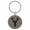 Gray, variant on Deer Head Eagle Light Brown Laser Engraved Leatherette Keychain Backpack Pull - 1.5 x 3 Inches