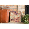 thumbnail image 3 of More Can Stand Kneel Orange Splash 12 x 12 Wood Wall Sign Plaque, 3 of 4