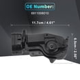 thumbnail image 4 of Actuador de bloqueo de puerta de potencia del lado del pasajero delantero para Toyota Sienna 98-03 No.6911008010 Negro, 4 of 7