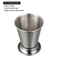 thumbnail image 3 of Unique Bargains Stainless Steel Mint Julep Cup 350ml Beaded Bottom Cocktail Tumbler, Silver, 3 of 5