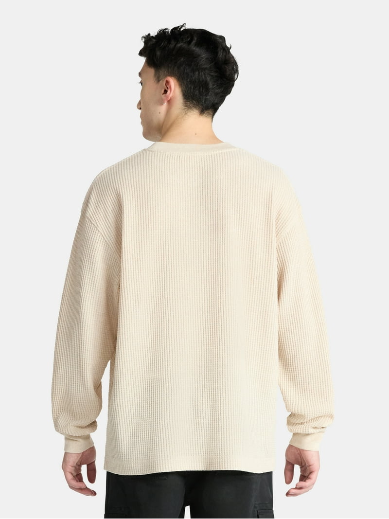 No Boundaries Thermal Tee with Long Sleeves, Men's & Big Men's