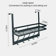 thumbnail image 2 of Over The Door Hooks Organizer, Coat Rack Over The Door Storage Hanger Towel Rack with Mesh Baskets and 10 Hooks, Back of Door Storage Organizer for Bathroom, Bedroom, Kitchen, Office, 2 of 9
