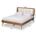 thumbnail image 2 of Bowery Hill Walnut Brown Finished Wood Full Size Platform Bed, 2 of 11