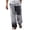 A-Dark Gray87, variant on Men's Patchwork Print Wide Leg Casual Pants Elastic Waist Loose Fit Summer Vacation Trousers