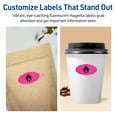 thumbnail image 4 of Avery Oval Scalloped Labels, Neon Magenta, 1-1/8" x 2-1/4", 420ct, 4 of 11
