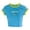 Sky Blue, variant on Women T-Shirts Summer Short Slim Fit T Shirt With Letter Print Casual Tops Blue,M