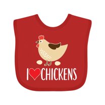 Inktastic Chickens Cute Farm Animal Boys or Girls Baby Bib