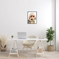 thumbnail image 2 of Fun Terrier Dog Red Glasses Animals & Insects Graphic Art Black Framed Art Print Wall Art, 2 of 7