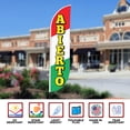 thumbnail image 5 of Abierto Feather flag for Outdoor by Mavis Print | 11.5 FEET Long Polyester Outdoor Banner Flag for Easy Hang | HD Print Swooper I Flag Only for Business Advertising | Made in USA I Flag Only, 5 of 6
