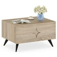 thumbnail image 1 of Gymax Modern Coffee Table w/ Storage Open Compartments & 3 Drawers 4 Raised Legs, 1 of 10