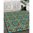 thumbnail image 3 of Ahgly Company Machine Washable Indoor Square Transitional Purple Area Rugs, 6' Square, 3 of 7