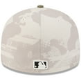 thumbnail image 4 of Men's New Era Light Beige/Olive Los Angeles Angels 2025 Armed Forces Day 59FIFTY Fitted Hat, 4 of 5