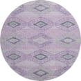 thumbnail image 2 of Addison Rugs Mayfield Premium Machine Washable Transitional Aztec Lavender Round Rug, 8' x 8', 2 of 6