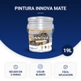 thumbnail image 2 of Pintura Vinil Acrílica Blanca ADEKON Mate 19L, 2 of 7