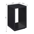 thumbnail image 5 of Home Square Northfield Admiral End Table with Shelf in Black Wood - Set of 2, 5 of 8
