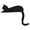 G, variant on Fridja Halloween Black Cat Door Corner Sign Cat Silhouette Black Cat Door Frame Decoration Hanging Sign Black Cat Cutout Door Decor for Scary Family Home Party