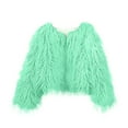 thumbnail image 3 of Hueook Faux Fur Vest Women Winter Solid Color Casual Extended Warm Jacket Mint Green S, 3 of 6