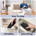 thumbnail image 4 of KEKOY 42" Long Leg Lifter Strap with Two Foam Handle and Foot Loop, Mobility Aid for Hip & Knee Replacement, Wheelchair, Handicap, Black, 4 of 6