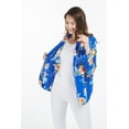 thumbnail image 4 of Veste Cardigan Décontractée pour Femmes en Rayonne Légère à devant Ouvert Hibiscus Bleu 2XLarge, 4 of 5