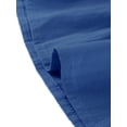 thumbnail image 5 of INSPIRE CHIC Women's Ruffle Hem Fit and Flare Frill Trim Button Front Dresses L Blue, 5 of 6