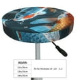 thumbnail image 4 of Gukieu Cute Koi Fish Serenity Print Round Chair Cover, Dust-proof and Non-slip Bar Chair Protective Cover, Suitable for Bars, Restaurants, Offices-13 inch, 4 of 7
