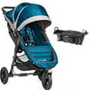 baby jogger - city mini gt single stroller with parent console - teal gray