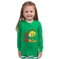 thumbnail image 4 of Looney Tunes Christmas Bugs Lola Tweety Taz Holiday Tight Fit Matching Family 2PC Pajama Set for Adults Kids Toddler, 4 of 6