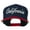 Navy Red, variant on California Embroidered Snapback Cap - Natural Black OSFM