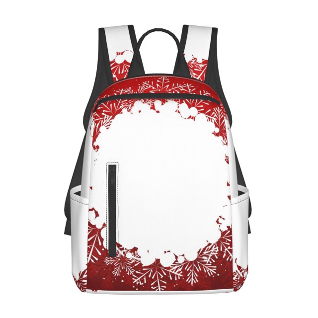 Disketp Winter Christmas Snowflake Mochila Ligera e Impermeable, Mochila de Día Resistente para Viajes, Senderismo y Uso Diario para Hombre y Mujer