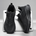 thumbnail image 5 of Men's Wide Width Low-Top Sneakers - Breathable /Fabric Upper & MD/TPR Sole, Anti-Slip Traction Suitable for Running,, Walking, Large Size Shoes with Wide Forefoot for Outdoor, Casual, Athletic Wear, 5 of 8