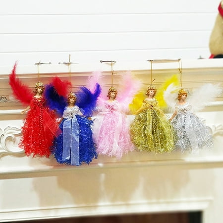 

YDxl Doll Pendant Xmas Angel Doll Plastic Durable Xmas Tree Hanging Pendant for Christmas