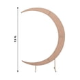 thumbnail image 4 of BalsaCircle 7.5 feet Nude Half Crescent Moon Backdrop Stand Cover Spandex Fitted Wedding Arch Decorations Reception Photography, 4 of 8