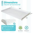 thumbnail image 7 of Kaboon Washer Dryer Countertop with Edge Rails, 27.5" x 54", White Rock, 7 of 7