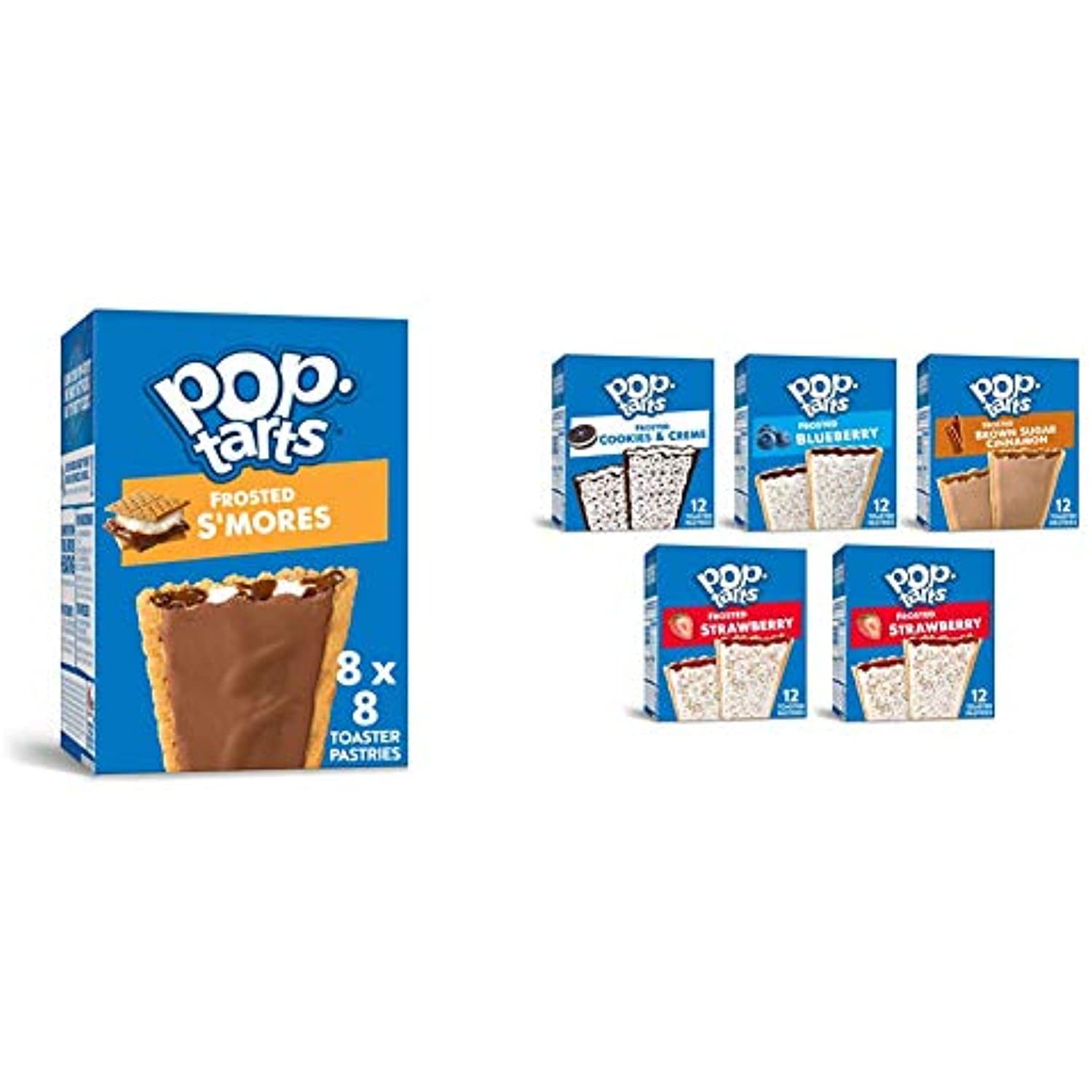 Kelloggs Pop-Tarts Frosted Smores Toaster Pastries - Fun Breakfast For ...