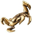thumbnail image 2 of Weis Brass Craft Crab Figurine Antique Crab Statue Sculpture Small Crab-shape Decoration, 2 of 5