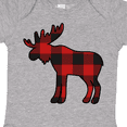 thumbnail image 4 of Inktastic Moose Silhouette Plaid Boys or Girls Baby Bodysuit, 4 of 5