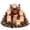 Reindeer, variant on Lighted christmas Centerpiece, Christmas Table Decoration with 6 Flameless Led Candles, Rustic Farmhouse Style with Pinecones and Berries, for Dining Room and Kitchen Table, Holiday Centerpiece