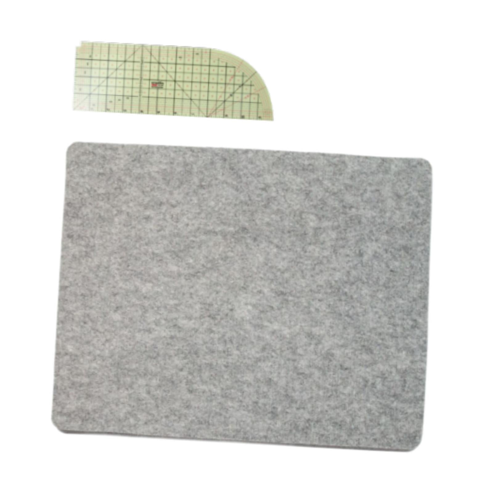 Fiocias Ironing Mat Felt Iron Board Mat Hot Ironing Ruler for Ironing Station Countertop Set C