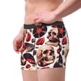 thumbnail image 2 of Kdxio Men's Boxer Briefs with record lips Skull Print - Comfortable and Breathable Underwear for Everyday Wear, 2 of 5