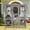 Gray-70.1" H, variant on MEDEHOO Catio Outdoor Cat Enclosure on Wheels, Outdoor Cat House with Resting Box, PVC Layer, Waterproof Roof, 62.5"