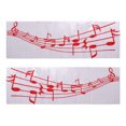 thumbnail image 2 of Qty3 Music ETIQUETA ENGOMADA VINILO BUMPER COCHE TRUCK LOCKER HOME WALL rojo Sharpla Calcomanías de calcomanías, 2 of 8