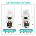 4G SIM Card IP Camera 4K HD 10X Zoom ThreeLens Dual Screen PTZ Camera