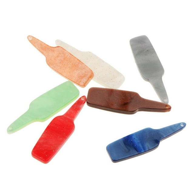 Pendientes multicolores Zulema 7 piezas con colgante de botella de cerveza