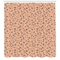 thumbnail image 3 of Ambesonne Peach Colors Shower Curtain, Abstract Autumn Botany, 69"Wx75"L, Peach Multicolor, 3 of 3