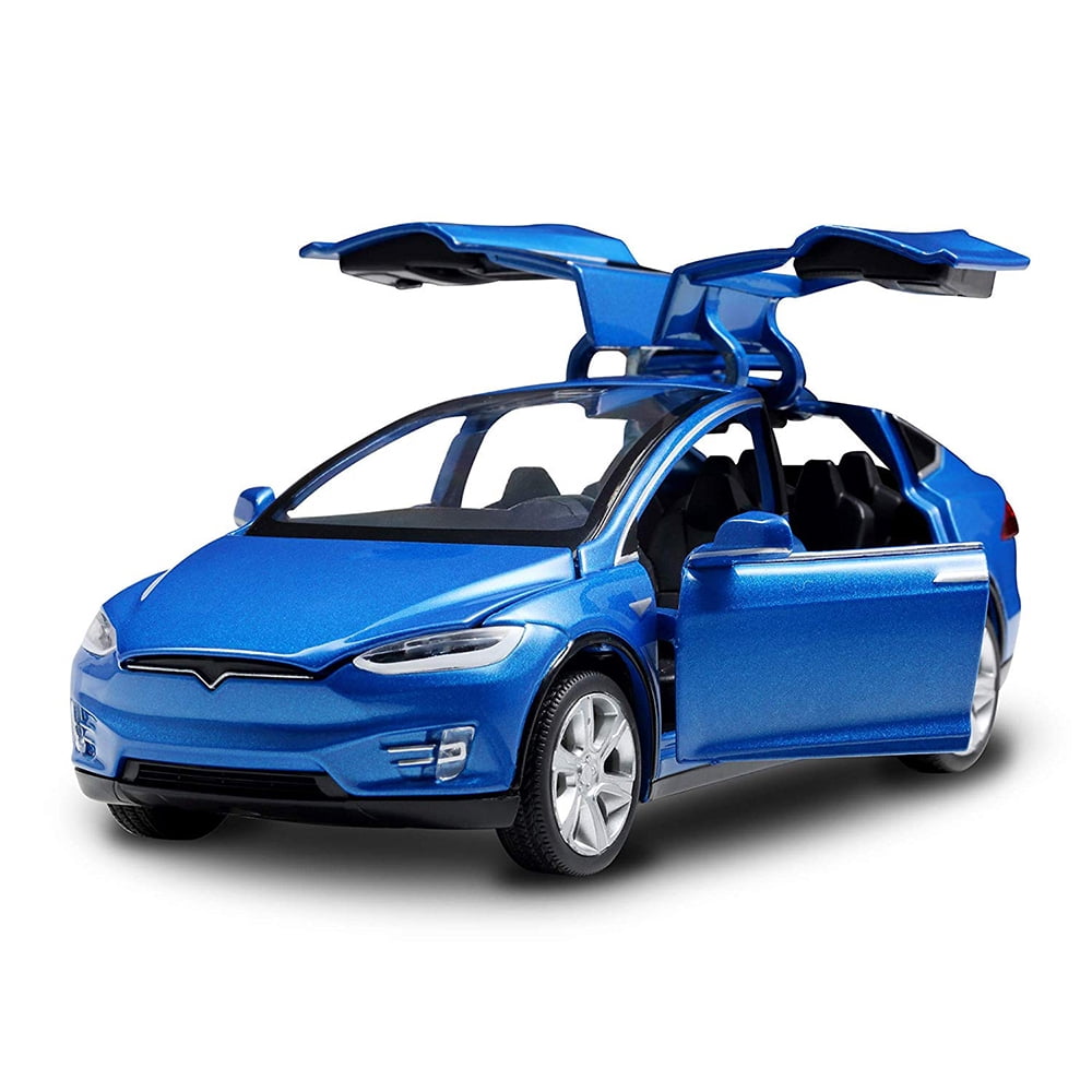 1:32 Alloy Tesla MODEL X Miniature Scale Metal Vehicles Kids Toy Car Toys Gift