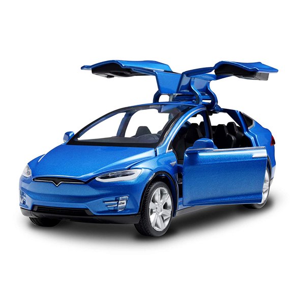 Diecast Toy 1:32 Scale Alloy Cars for Tesla Toy Model SUV Car Sound & Light Toy Kids Toys