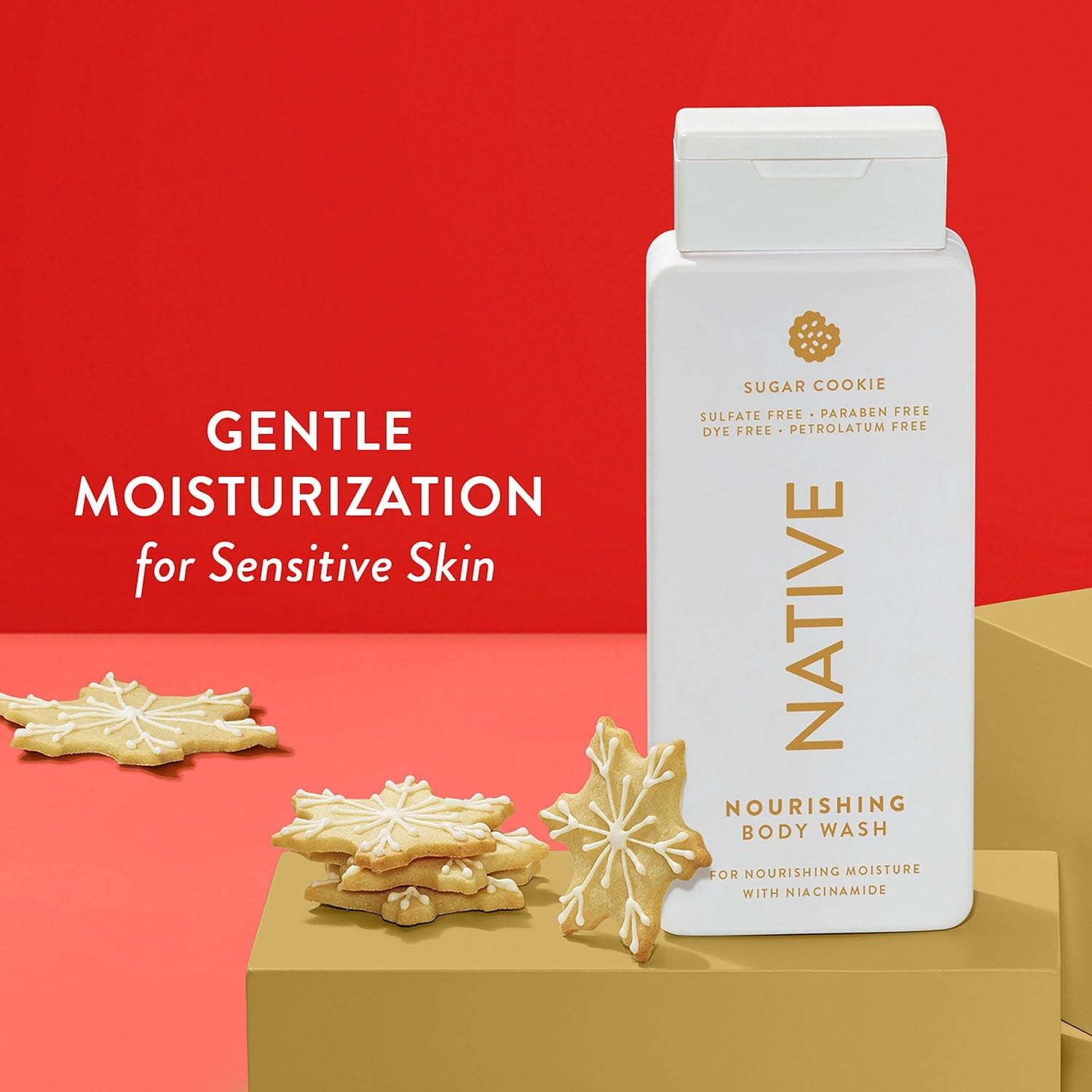 Native Nourishing Body Wash, Holiday Variety Pack, 18 Fluid Ounce (Pack of 2)
