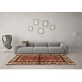 thumbnail image 3 of Ahgly Company Indoor Square Persian Brown Traditional Area Rugs, 4' Square, 3 of 4